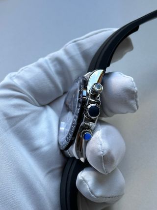 Reloj Seiko Daytona Negro y Plateado