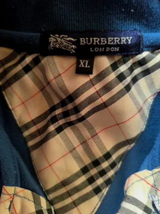 Polo Burberry Blu Notte Taglia XL