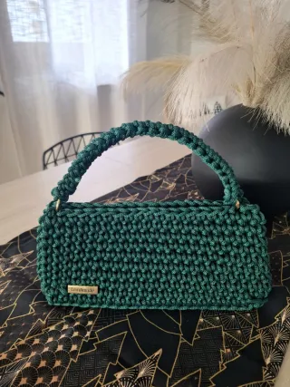 Pochette uncinetto verde