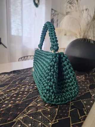 Pochette uncinetto verde