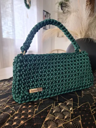 Pochette uncinetto verde