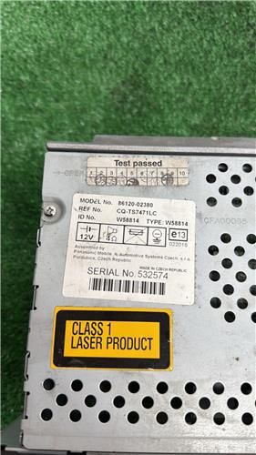 RADIO / CD TOYOTA COROLLA (E12)(2002->)