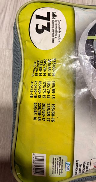 Cadenas nieve textil