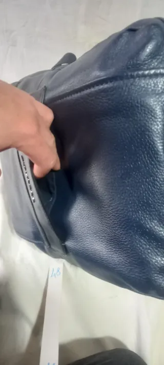 Zaino Piquadro blu in pelle