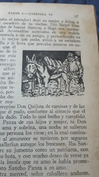 Libro antiguo Don Quijote de la Mancha