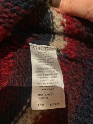 Cardigan Cocca alpaca e lana, Taglia L