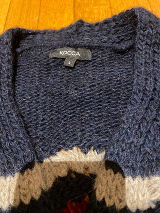 Cardigan Cocca alpaca e lana, Taglia L