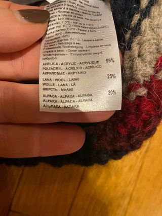 Cardigan Cocca alpaca e lana, Taglia L