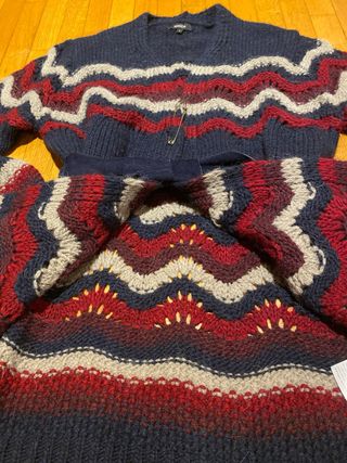 Cardigan Cocca alpaca e lana, Taglia L