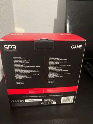 Altavoces GAME SP3 RGB Bluetooth