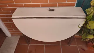 Mesa de comedor extensible beige