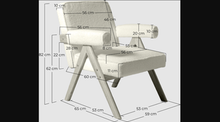 NUEVO Sillón Boho Tapizado, Tejido Bouclé Blanco