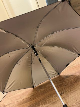 Sombrilla anti-UV para cochecito negra