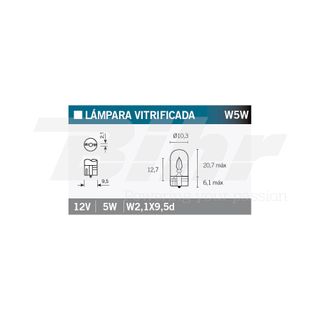 Caja de cartón de 10 lámparas bombilla h 77B3