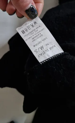 Felpa cotone spalle scoperte donna