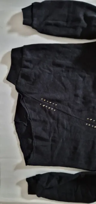 Felpa cotone spalle scoperte donna