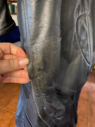 Mono de moto cuero negro