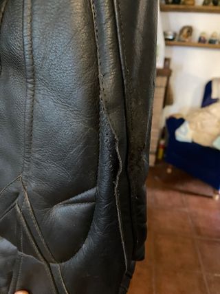 Mono de moto cuero negro