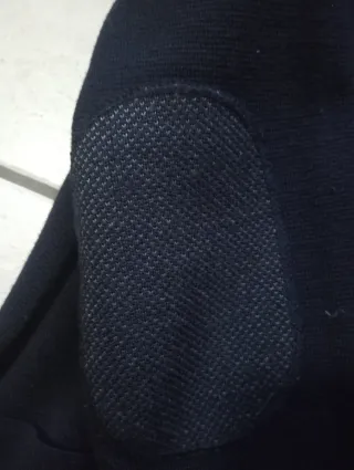 Giacca maglia in lana colore blu