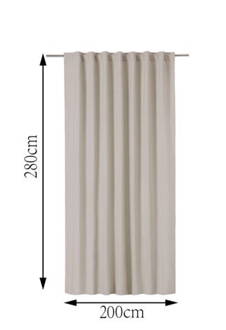 Cortina black out  beige INSPIRE 200x280cm