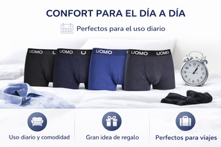 Pack 12 Calzoncillos UOMO de Algodón tallas M-3XL