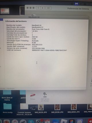 MacBook Air 7.2 Plata