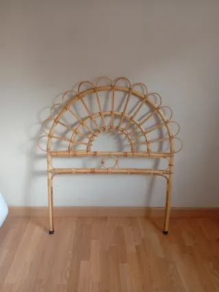 Cabecero de cama individual de bambú