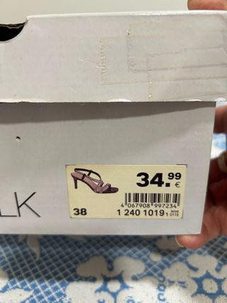 Sandalias de tacón con pedrería brilli brilli