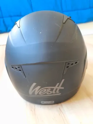Casco Moto Scooter Westt Negro