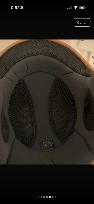 Casco Moto Scooter Mujer Blanco y Marrón Nuevo