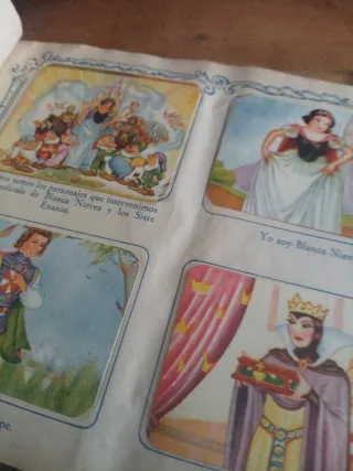 Album cromos antiguo, Blancanieves y los 7 ENANOS