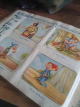 Album cromos antiguo, Blancanieves y los 7 ENANOS