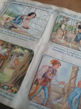 Album cromos antiguo, Blancanieves y los 7 ENANOS