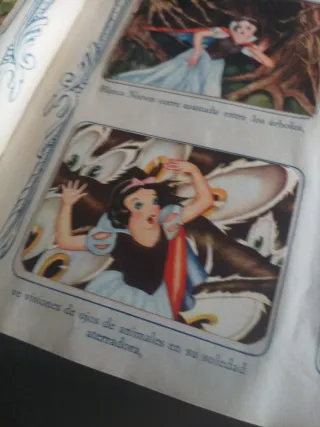 Album cromos antiguo, Blancanieves y los 7 ENANOS