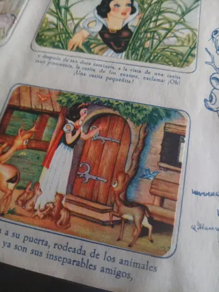 Album cromos antiguo, Blancanieves y los 7 ENANOS