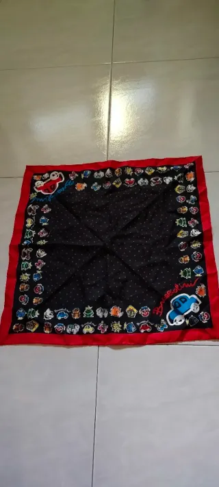 Foulard Quadrato Braccialini con Auto e Animali
