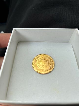 Moneda Oro 100 Kurush Turca 22k Otomana