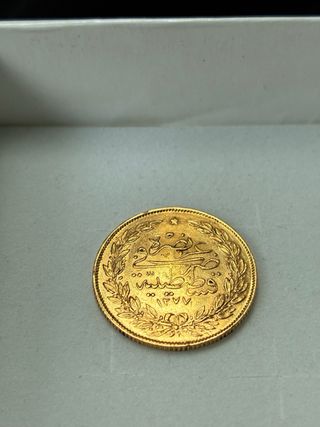 Moneda Oro 100 Kurush Turca 22k Otomana