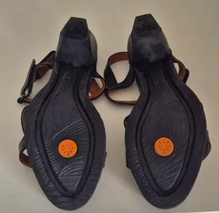 Sandalias Art Negras Mujer