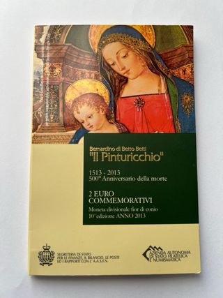 Moneda 2 Euro San Marino Pinturicchio 1513-2013