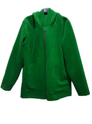 Cappottino con cappuccio verde