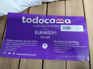 Todocama - Edredón/Relleno nórdico para Cama 135