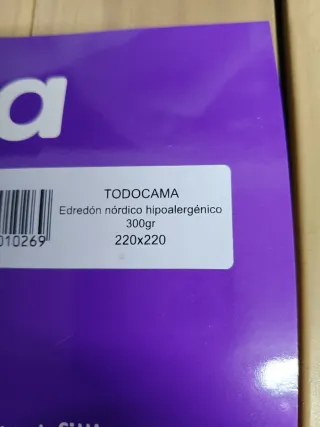 Todocama - Edredón/Relleno nórdico para Cama 135