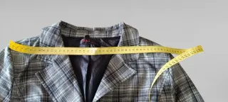 Blazer cuadros blanco y negro