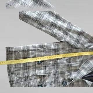 Blazer cuadros blanco y negro