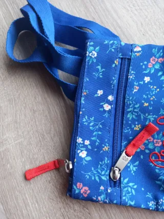 Bolso Pepe Jeans floral azul niña