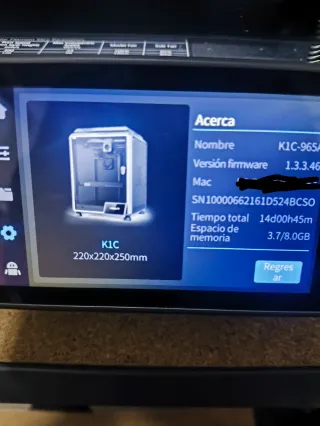 Impresora 3D Creality K1C