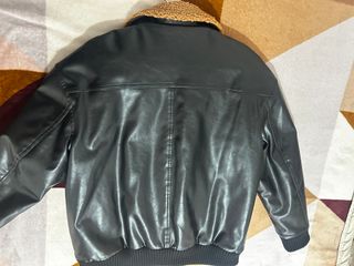 Chaqueta Maje Cuero Batou Negra