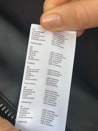 Chaqueta Maje Cuero Batou Negra