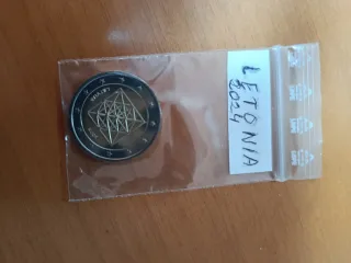 Moneda 2 Euros Letonia 2024,